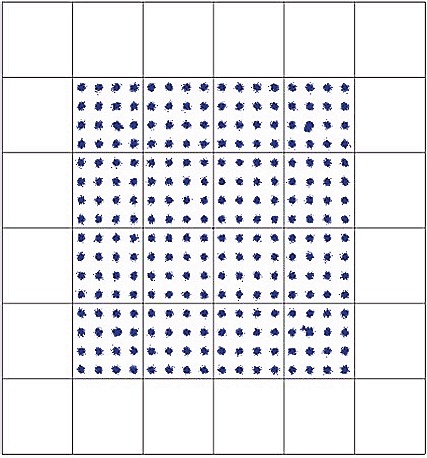 100メートル伝送での256QAM復調信号