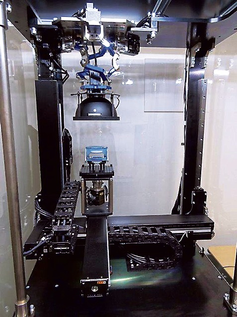 年内に生産現場への導入が予定されている目視検査自動化システムの開発試作システム