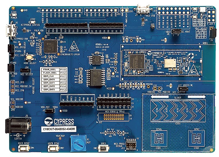 村田製作所のモジュールを組み合わせたPSoC64SecureMCU開発キット