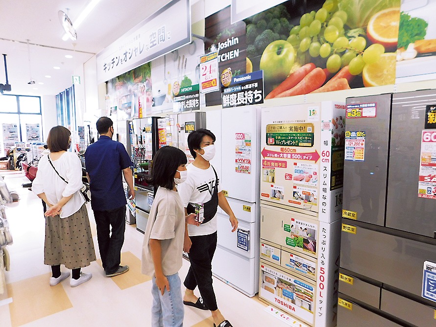 大型化が進む冷蔵庫