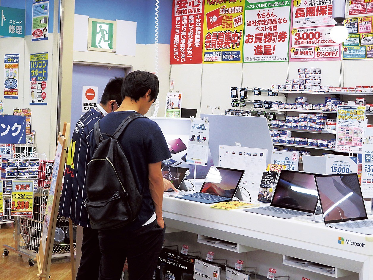 周辺機器も好調なPC関連（同店）