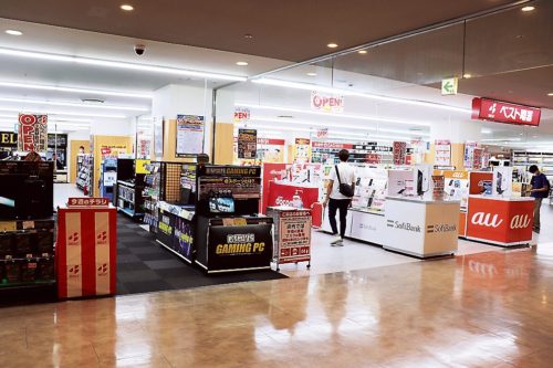 ファミリー層の来店も多いベスト電器小倉駅前店