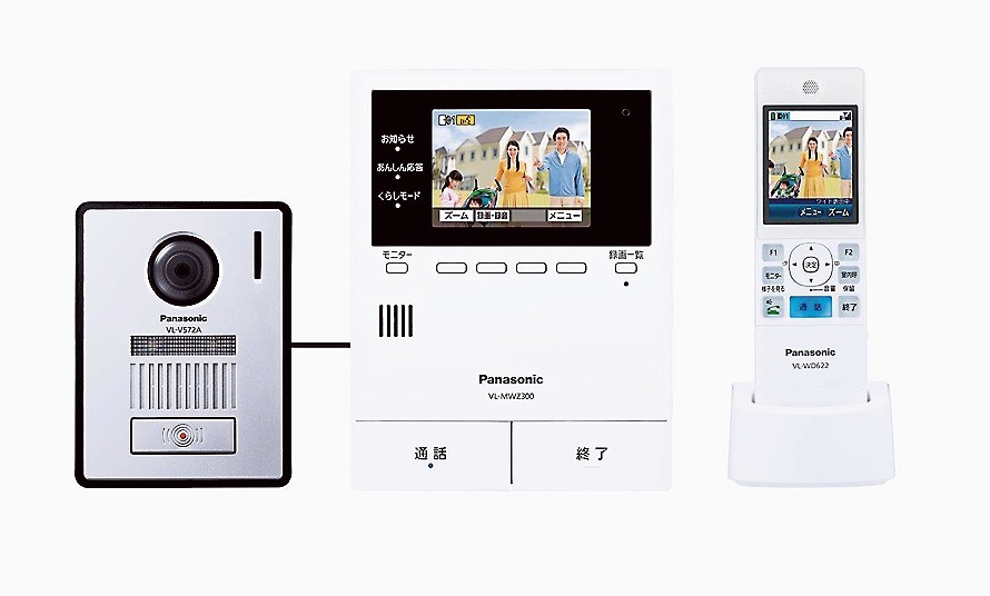 テレビドアホンでも在宅をキーワードにした機能訴求が進む（写真はパナソニックの家じゅう「どこでもドアホン」）