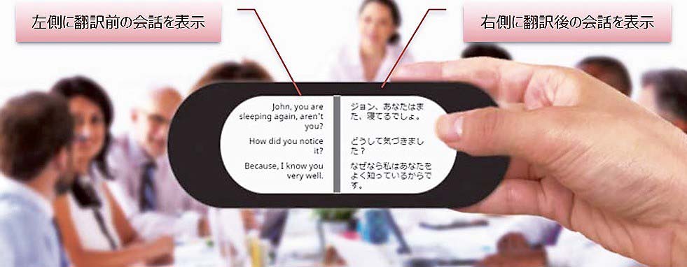 ヤラクスティックの表示イメージ（発表資料より）