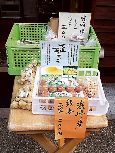 店舗で販売している農産物