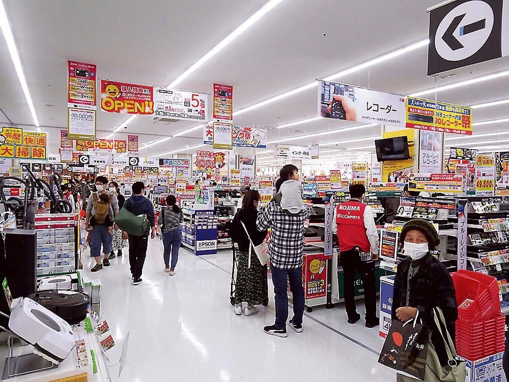 若いファミリー層が多く来店する