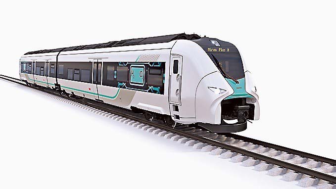 シーメンスがドイツ鉄道と共同開発する水素列車（イメージ）