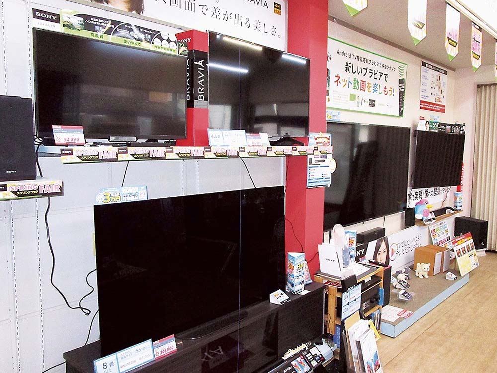 店舗でもAndroidTV搭載機種を訴求