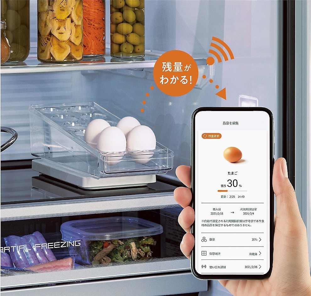 IoT機能を搭載し、食材管理をはじめ冷蔵庫の使い勝手がより高まっている