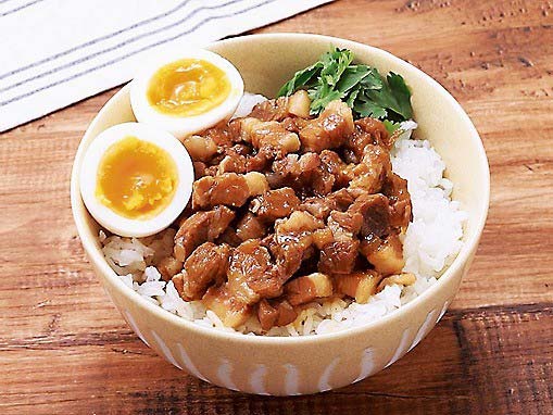 開発メニューの一つ、ミツカン「味ぽん」魯肉飯（ホットクック用）