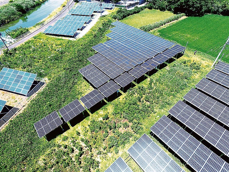 グリーンワット用に販売する設備を含む太陽光発電所（千葉県睦沢町）