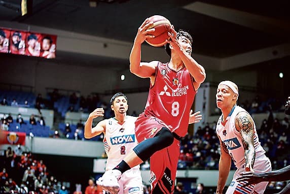 バスケット日本代表の張本選手（NAGOYAD提供）