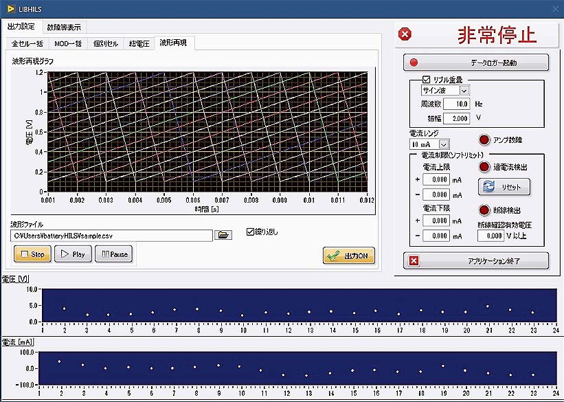 バッテリーHILSソフトウエア