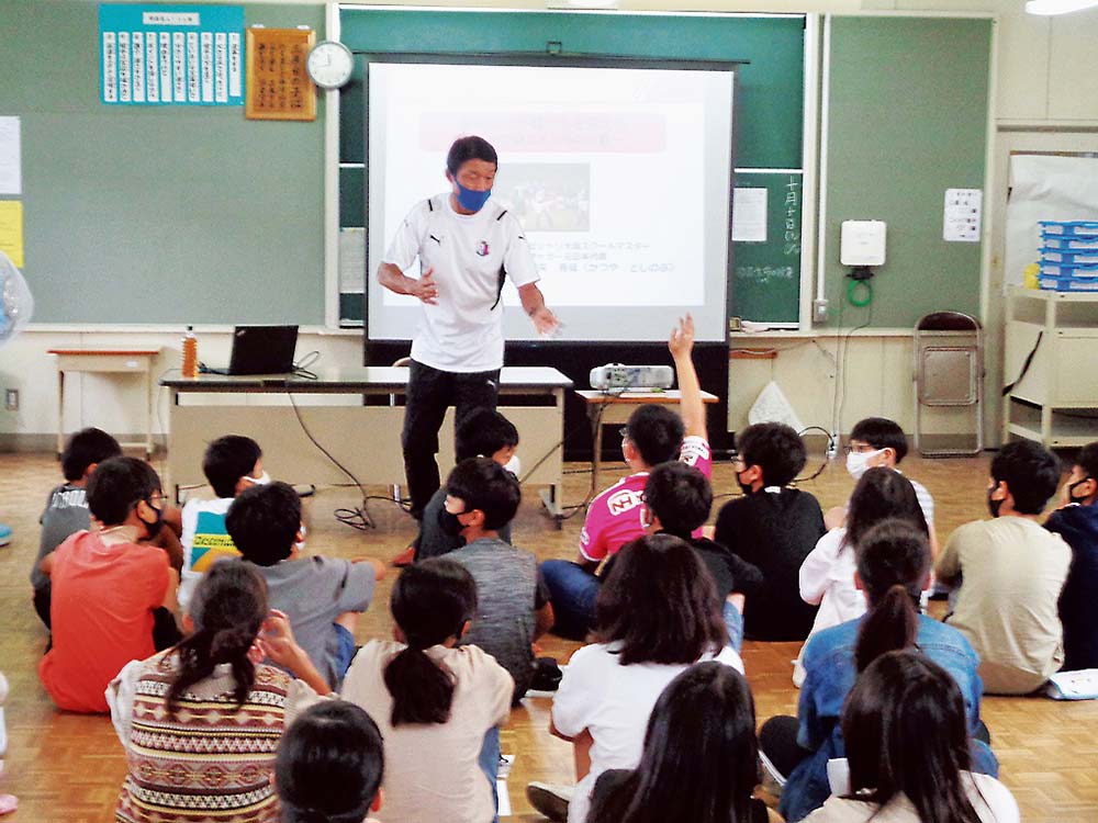 セレッソ大阪の講話の様子