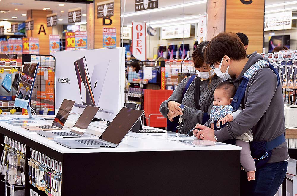 若いファミリー層が多く来店した