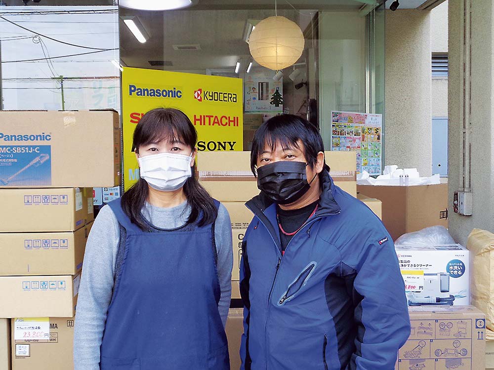 神居社長（右）と社長夫人