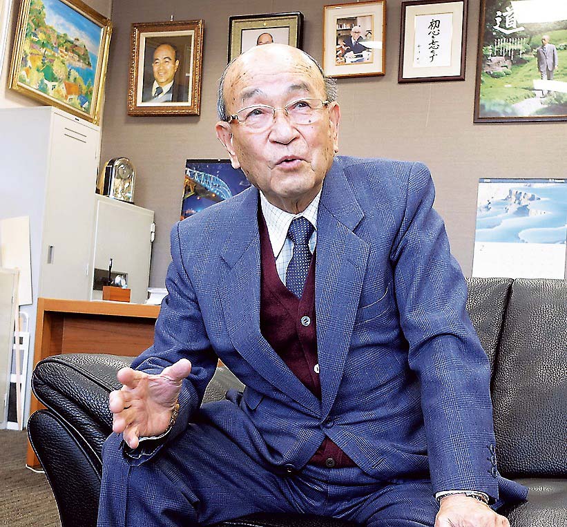 思いを語る北原会長