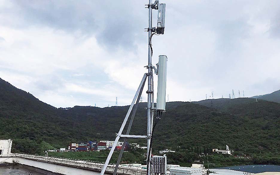 拡大する中国の5Gインフラ（写真はファーウェイ資料から）