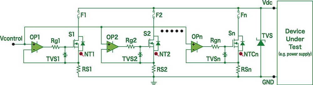 図5 リニアMOSFETを適用した電子負荷の等価回路