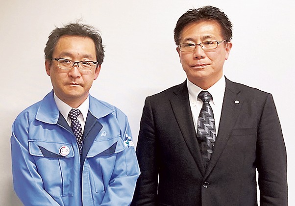 長沼社長（右）と和田浩一取締役