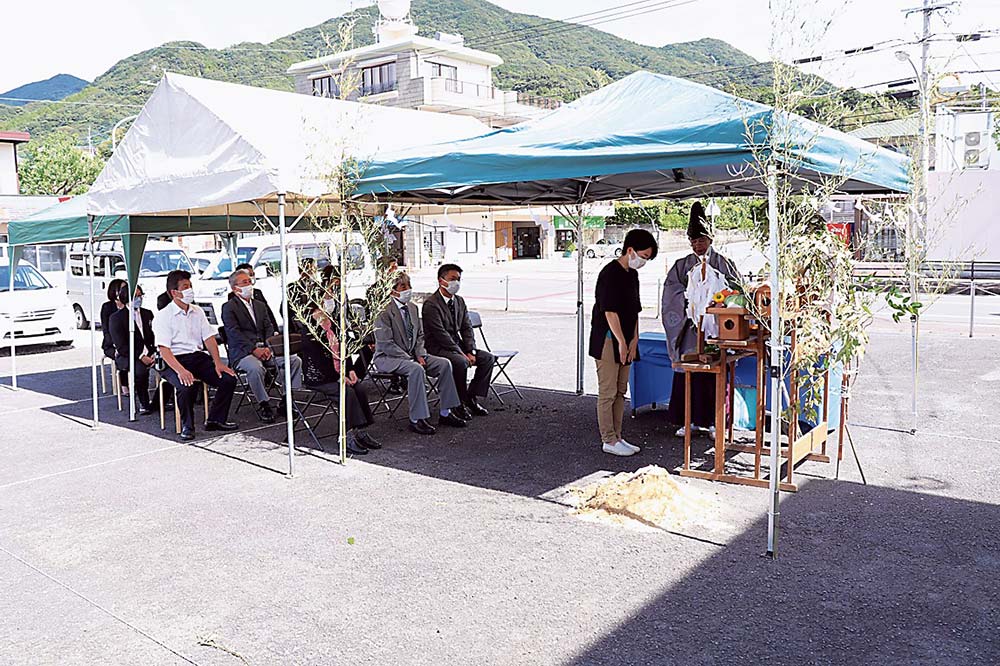 移転予定地で実施した地鎮祭