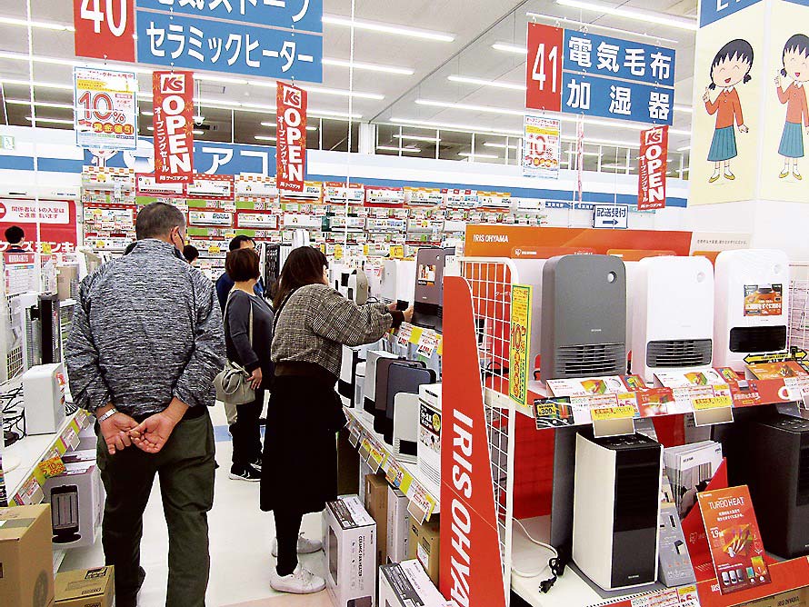 暖房機が売れたケーズデンキ児島店