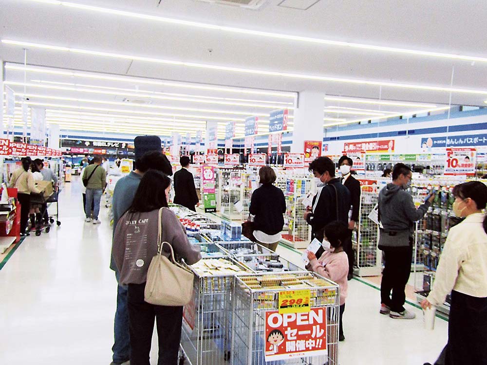 オープン当日の店内