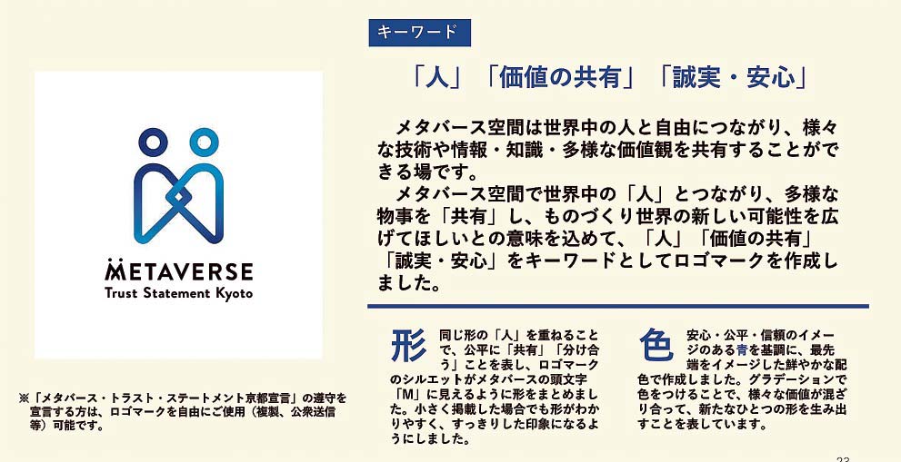 メタバース・トラスト・ステートメント京都宣言のロゴマーク