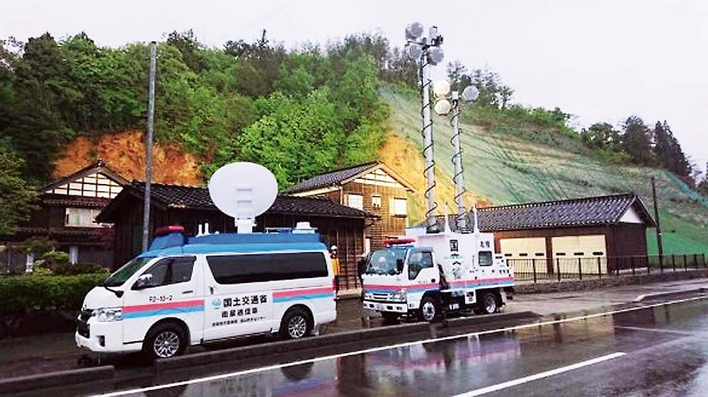 衛星通信車などの配備状況（珠洲市）