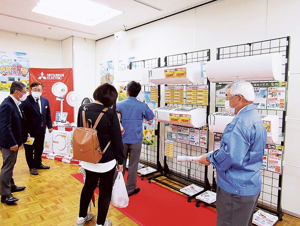 売り上げ目標をクリアした三菱合展加古川会場