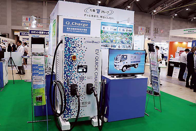 EV・PHV用急速充電器「Q-Charge」を紹介するキューヘン