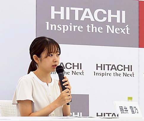 日立製作所のジョブ型インターンシップに参加したお茶の水女子大学大学院の照井さん