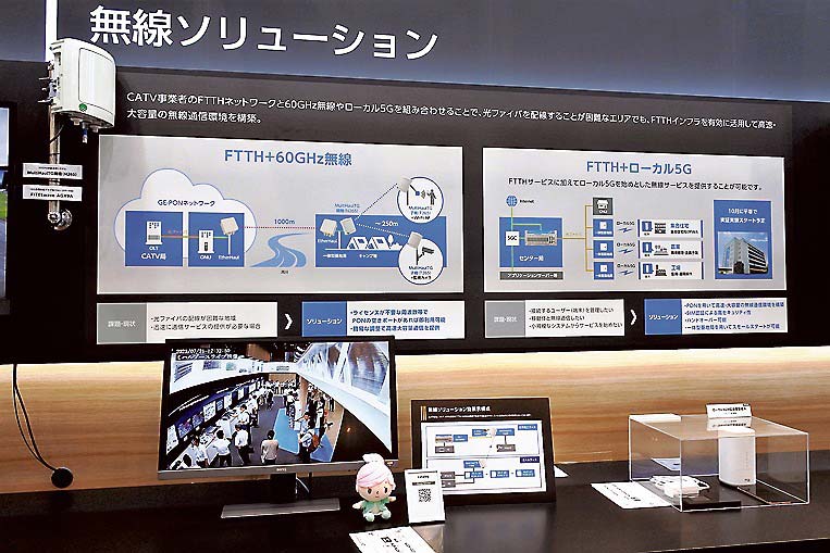 FTTHインフラを有効に活用した無線サービスをアピール