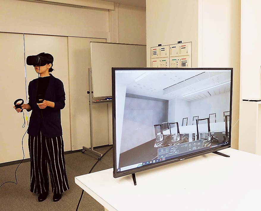 VRゴーグルを使った照明環境の提案も検討している