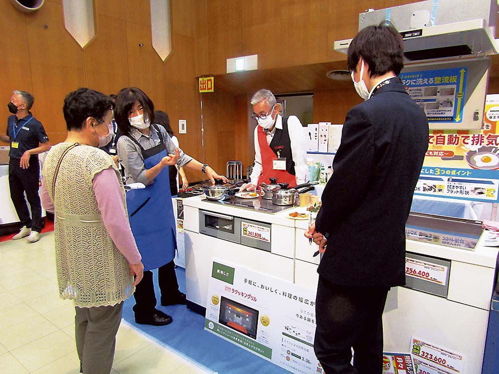 試食提供も再開（パナソニックの加古川の合展会場）