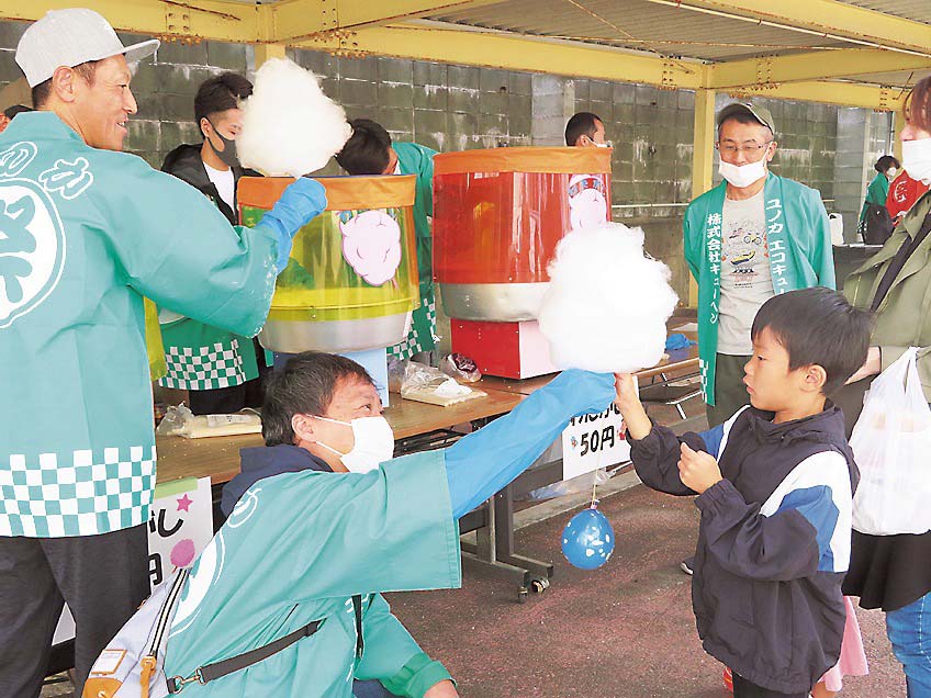 祭りの定番、綿菓子！