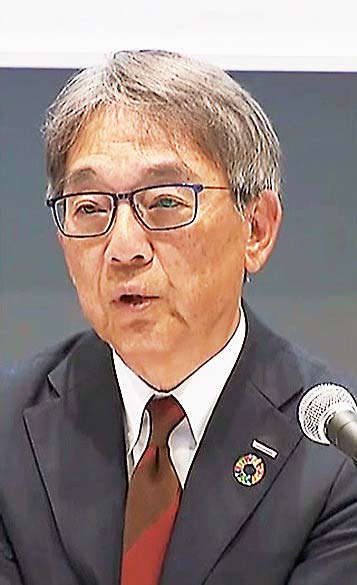 登壇した工藤幸四郎社長