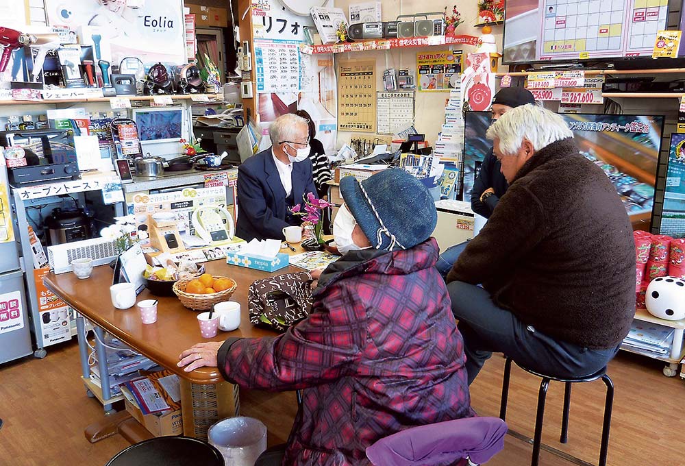 地域店の初売りで来店した顧客