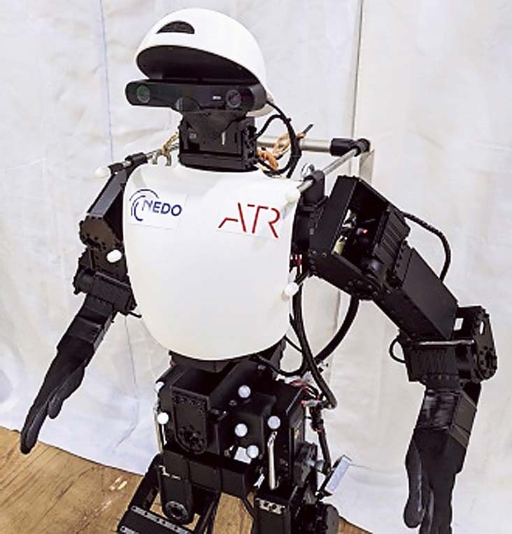 ATRで開発中のAIを搭載したヒューマノイドロボット