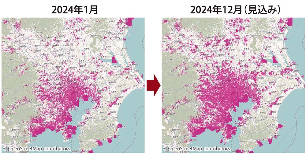 楽天モバイルは関東地方の5Gエリアを年内に1.6倍に広げる方針