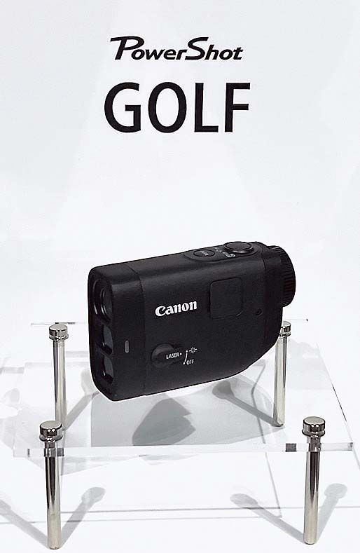 撮影機能付きのゴルフレーザー距離計「PowerShot GOLF」