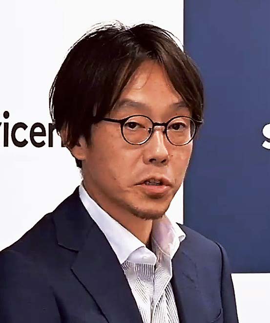 サービスナウ・ジャパンの古谷氏＝25日、東京都港区