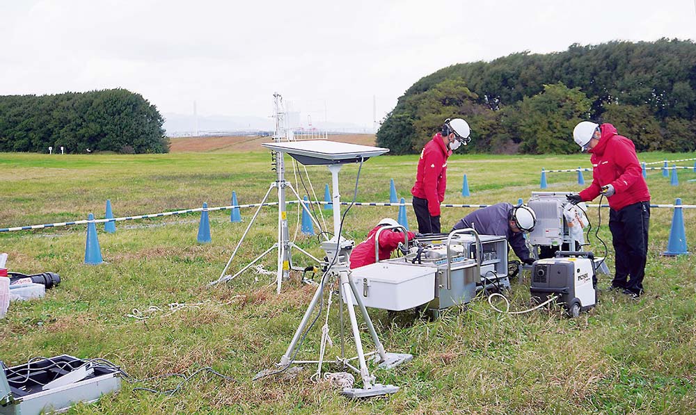 可搬型の基地局の設営