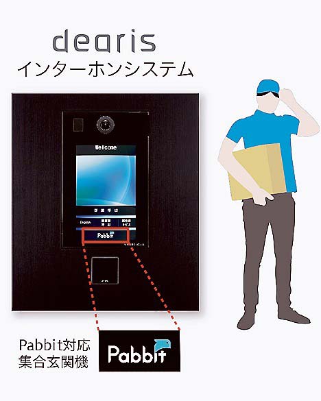 Pabbit対応集合玄関機「dearis」インターホンシステム