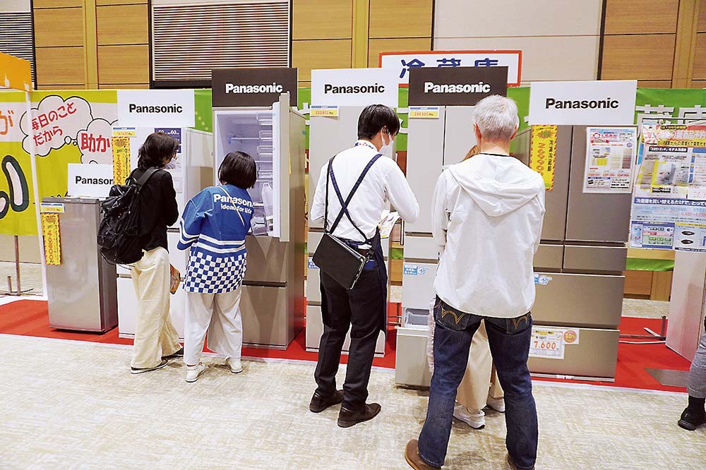 冷蔵庫の新製品への関心も高かった