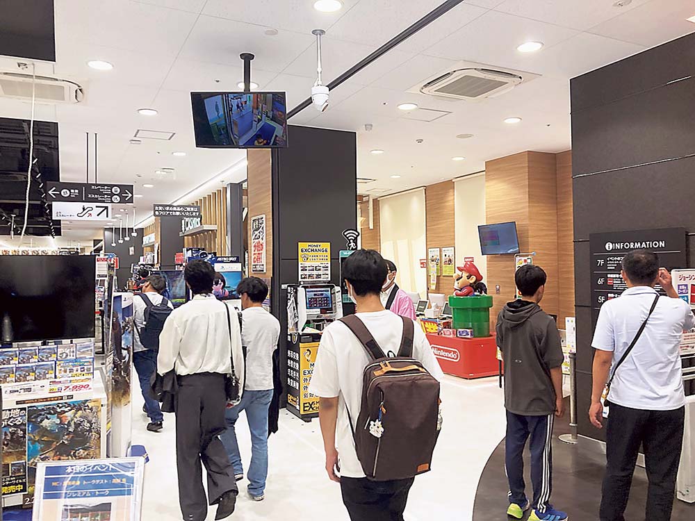 白物中心に強い動きがあった上新電機日本橋店
