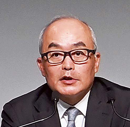 十時社長（14日午後、東京都港区のソニーグループ本社）