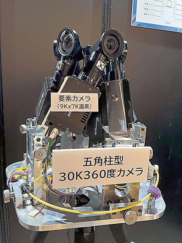 6台の要素カメラを用いた五角柱型30K360度カメラ