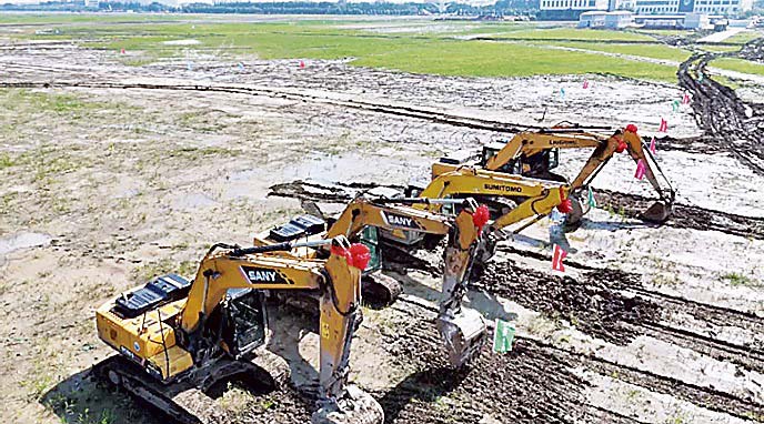 建設が始まったレクサスの上海工場（写真提供＝上海金山地区政府）