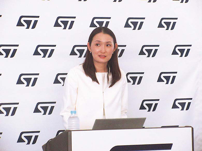 エッジAIによる消費電力の低減を語るSTの担当者